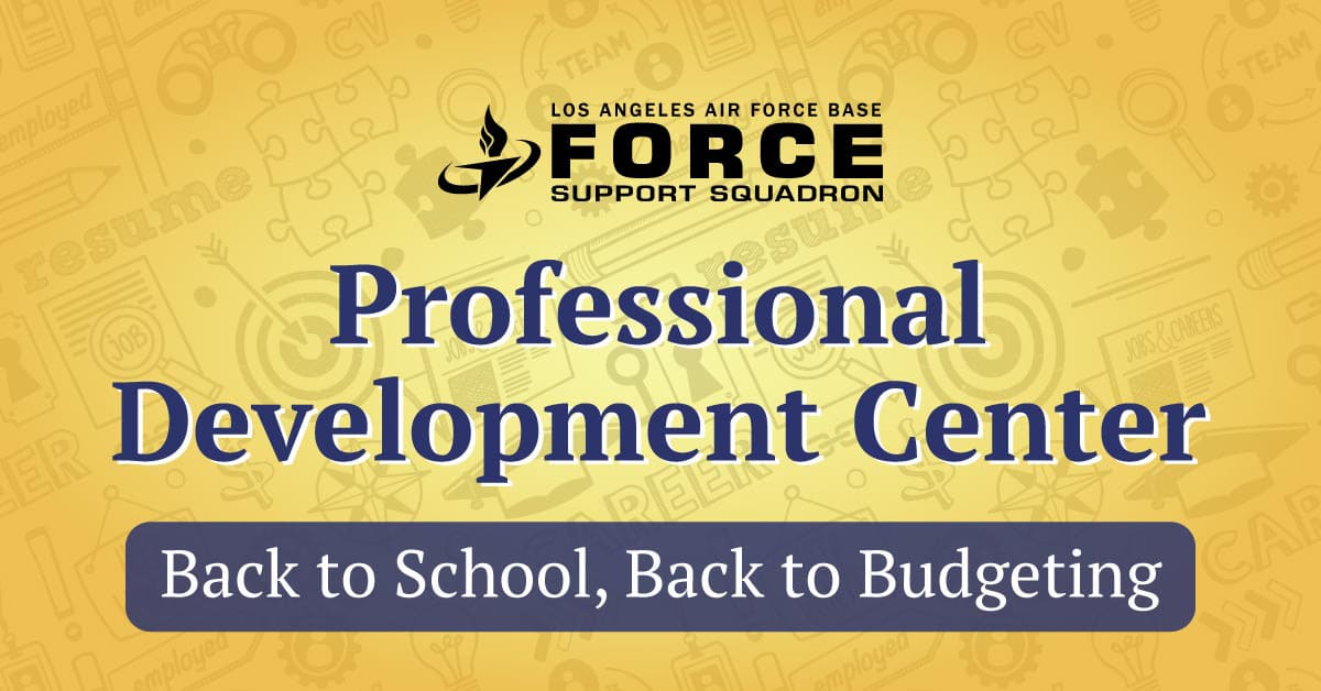 Professional Development: Back to School, Back to Budgeting